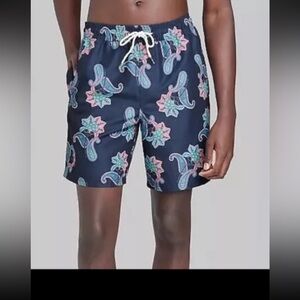 Men's 7" Elastic Waist Waltz Swim Shorts - Original Use Blue L